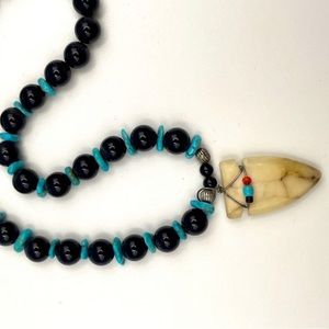Beaded Sharktooth Necklace